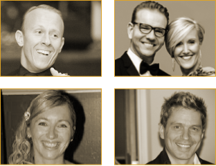Jonathan Crossley, Tony and Amanda Dokman, Benoit Drolet, and Hazel Newberry
