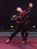 Dancers in the motion capture studio